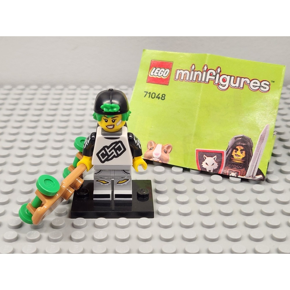 LEGO Longboarder Minifigure Series 27 71048 Skateboard col455 NEW